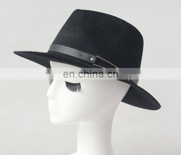 Ladies Formal Fashion Spring Wool Fedora Hat