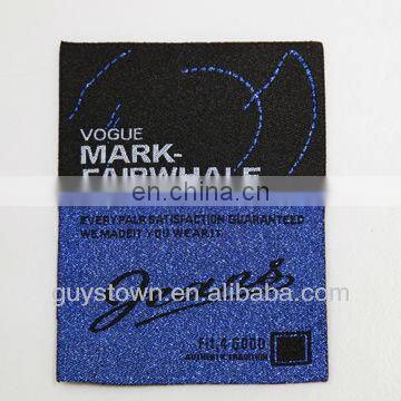 custom private classical woven suit label for garment