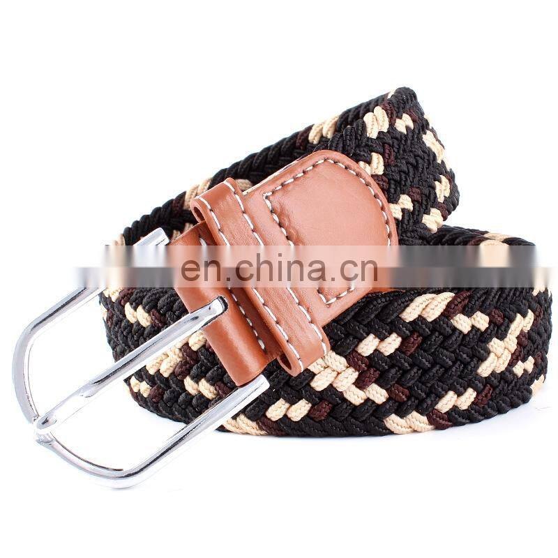 Customized colors braided elastic belts with high quality and low price