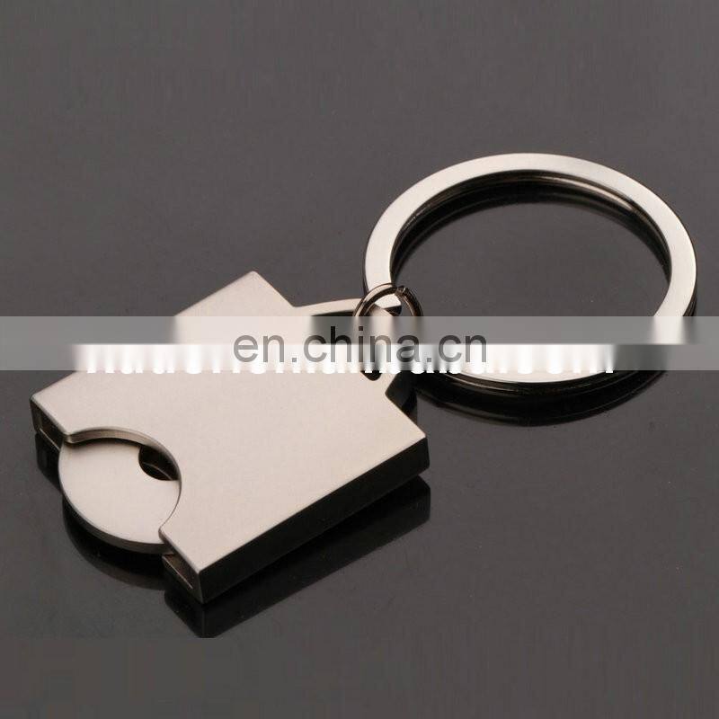Reusable Shopping Trolley coin 1 Euro Coin Token Holder Keyring Keychain