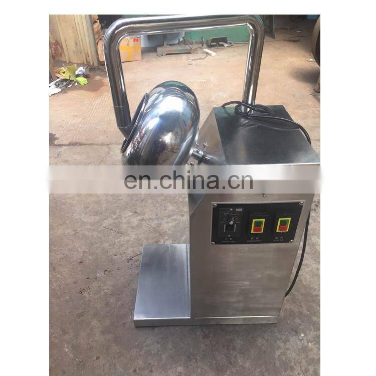 almond nuts sugar coating machine / mini chocolate beans sugar coating machine