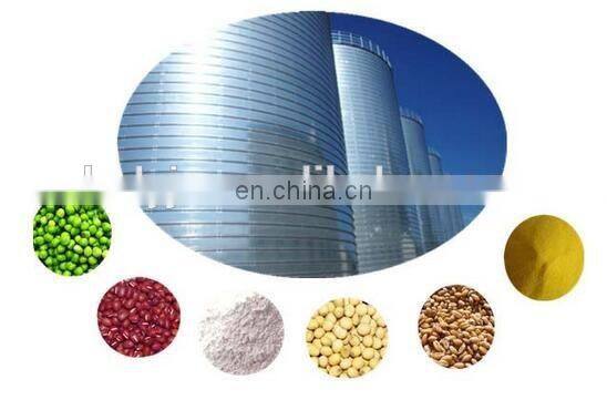 Low cost flat bottom 1000ton grain storage silos made in China