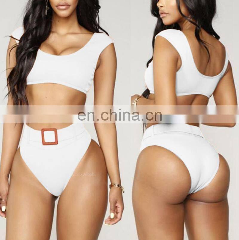 2019 Bikinis Women Swimwear Swimsuit Bathing Suit solid Bikinis Set Push Up Maillot De Bain Femme Monokini 19C233