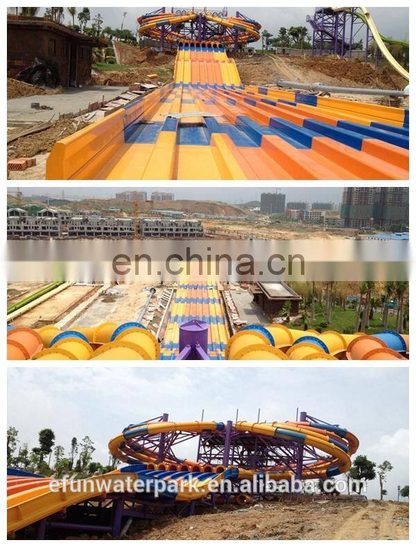 China Guangxi 30,000 Fiberglass Water Slide / Wave Pool / Family Water Playground Water Park