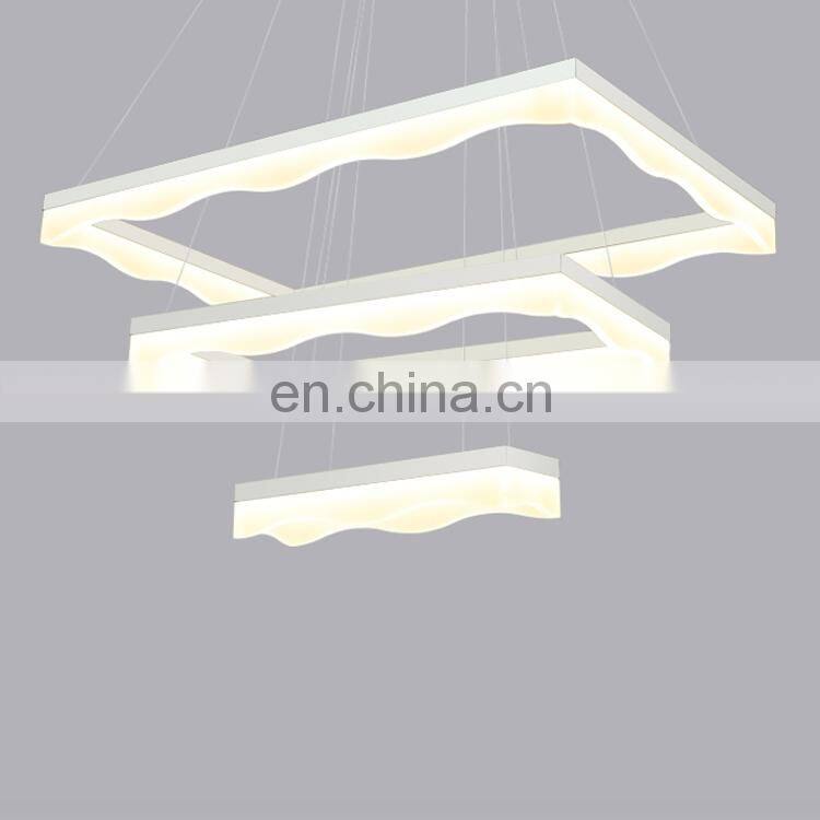Wholesale modern fashion european pendent light decorative led acrylic chandelier