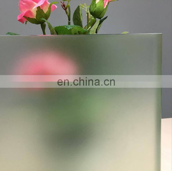 Excellent translucent frosted sandblasted safety laminated glass price