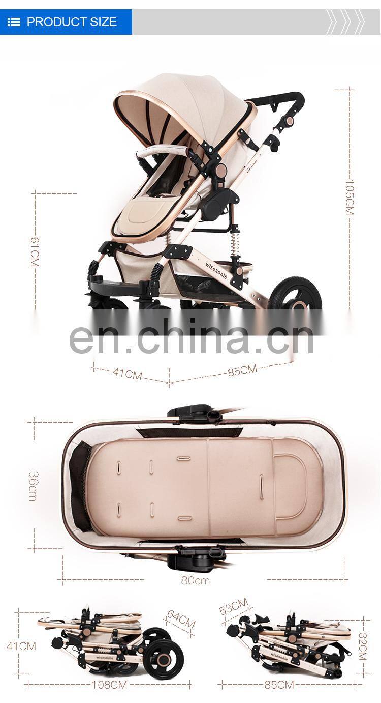All - Round Air Circulation Portable Baby Buggy With Canopy Hood For Baby