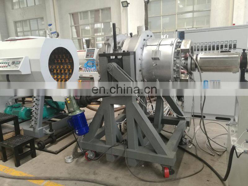 Single screw extruder PE 500mm pipe plastic machine production line with CE IS9001