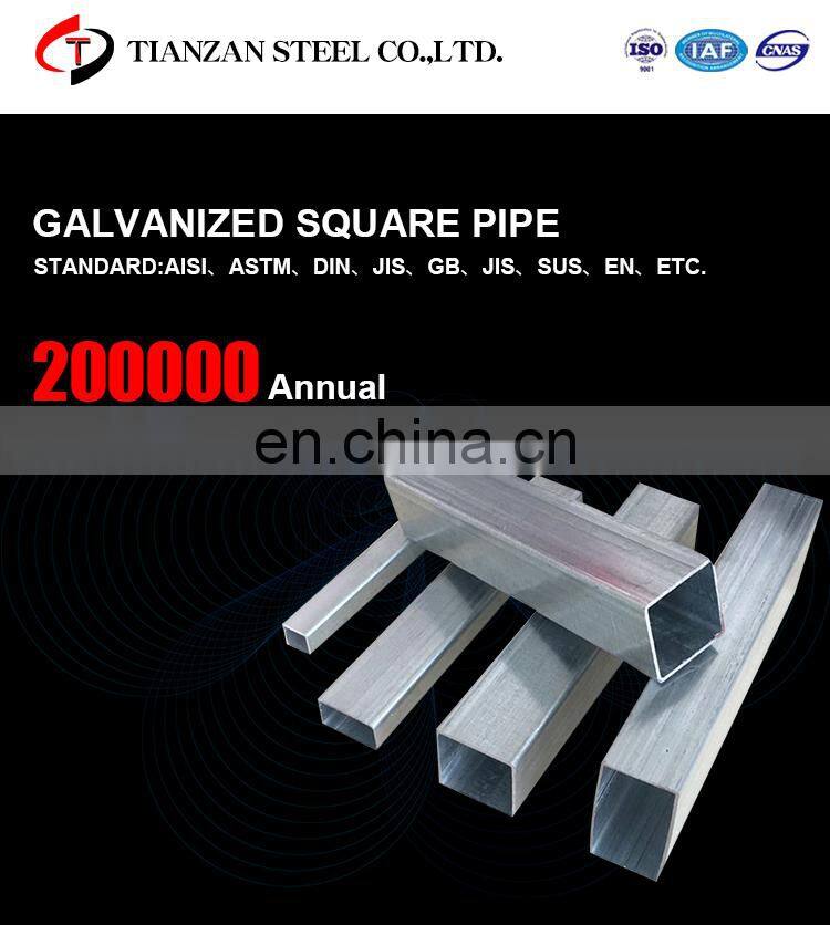 gavanize steel pipe square gi steel pipe tube