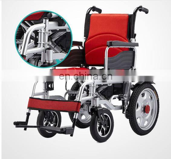 Disabled Caremoving Handcycle Electric Chair Scooter Lightweight Cheap Price Foldable Electric Wheelchair