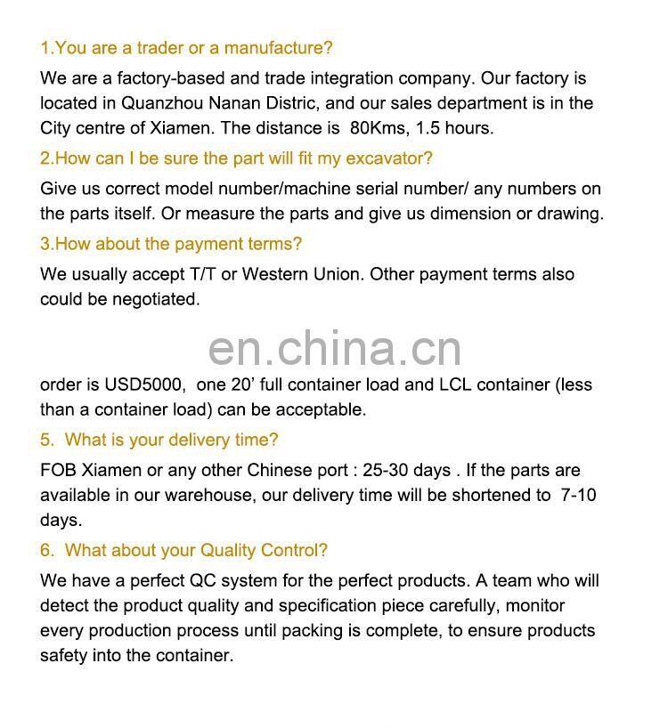 heavy construction machinery VOLVO,earthmoving genuine excavator PC400-7 track chain