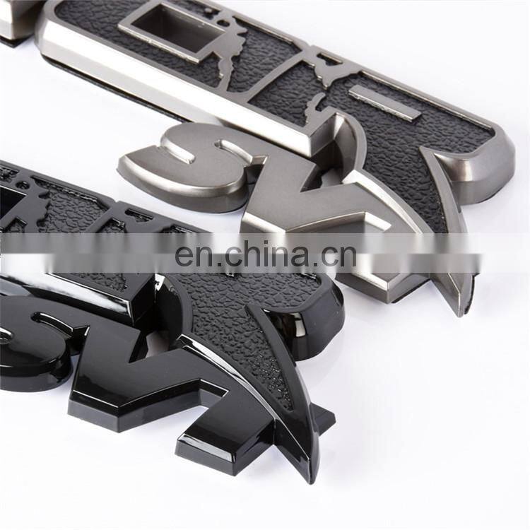 ABS Plastic Car Trunk 3D Custom Sticker Name Plate Badge Emblem Decal