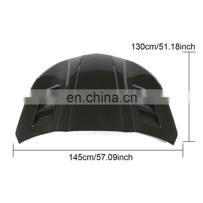 Carbon Fiber Bonnet with Engine Hood Vents for Chevy Camaro 2016-2018