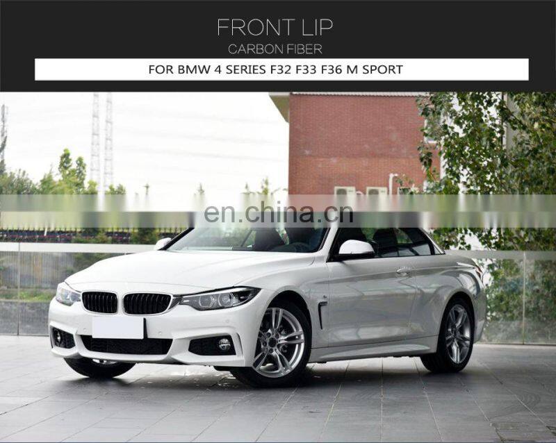 Carbon Fibre F32 M Tech Front Bumper Lip for BMW F33 F36 430i M Sport 13-19