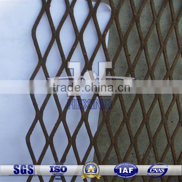Diamond Hole Flattened Low Carbon Steel Expanded Metal Mesh