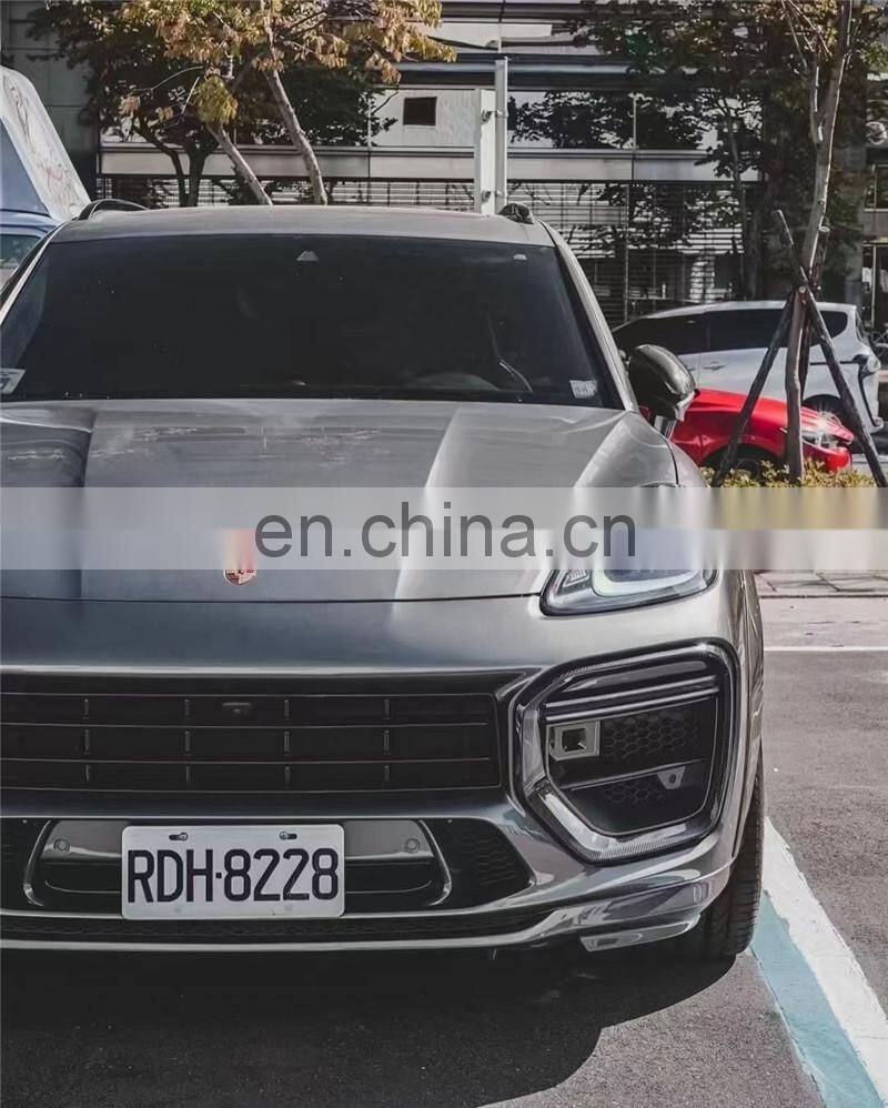 Runde Top Quality For 18-21 Porsche Cayenne 9Y0 Upgrade MTR Style Carbon Fiber Body Kit Front Rear Bumper