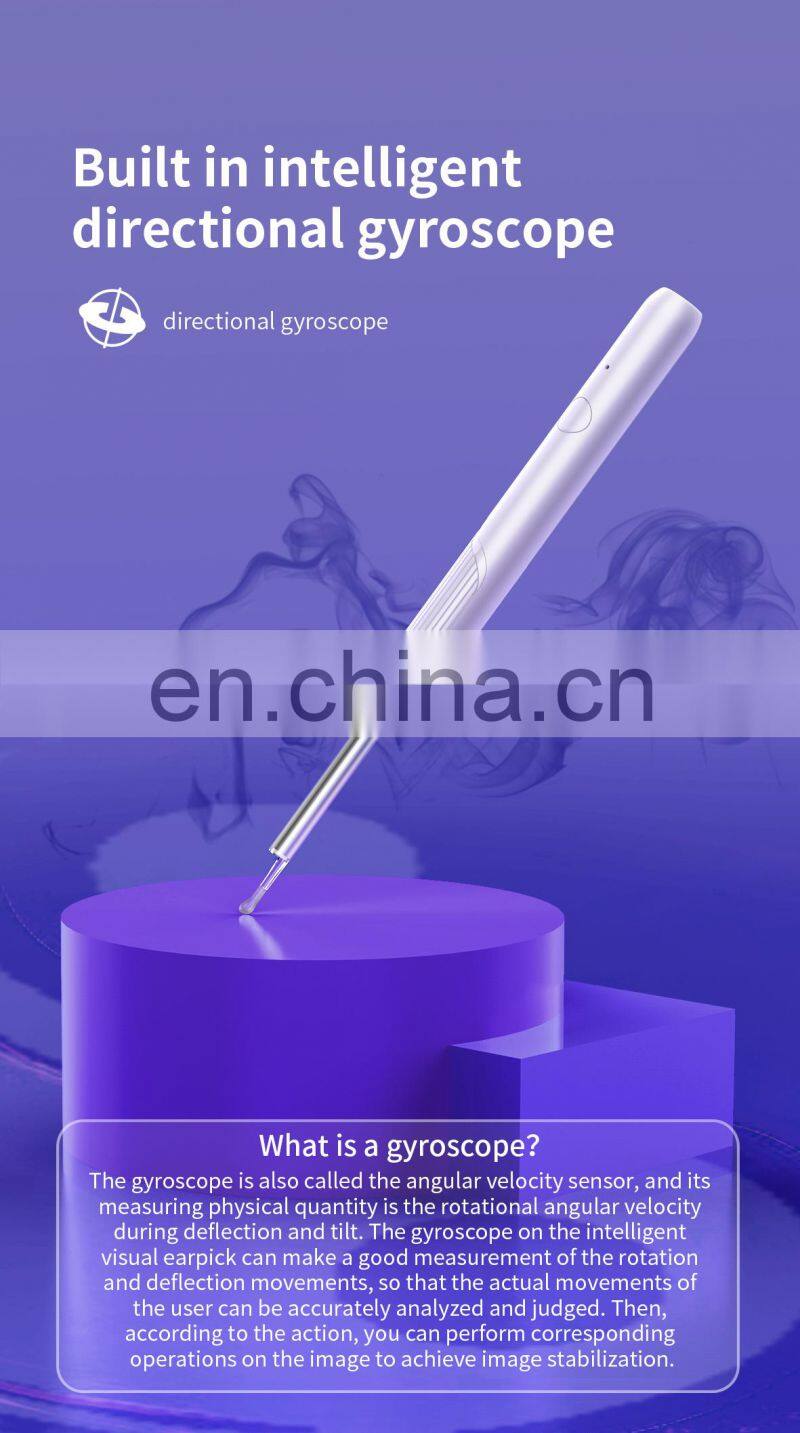 Earwax Removal Ear Spoon Endoscope Otoscope Remover Tool kit G3 with 4MP HD Camera