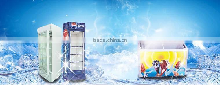 Single glass door vertical beverage refrigerator display cooler