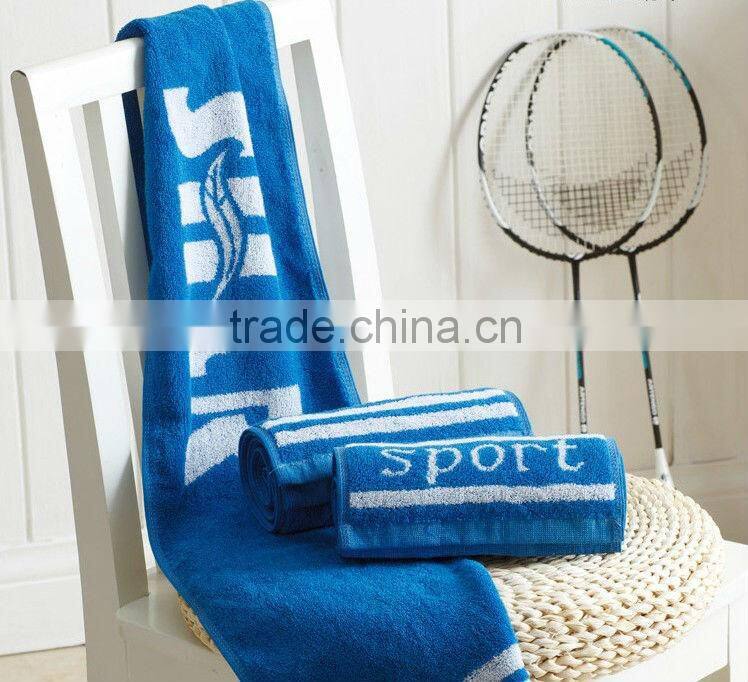 100% cotton yarn dyed sports towel