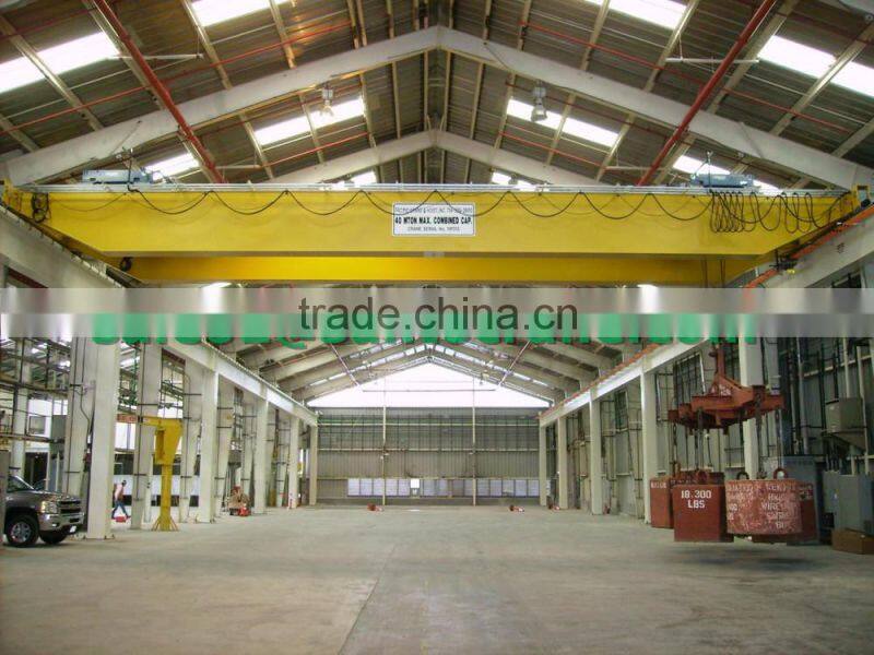 Mobile Rail-Way Double Trolley Overhead Crane For Lifting goods