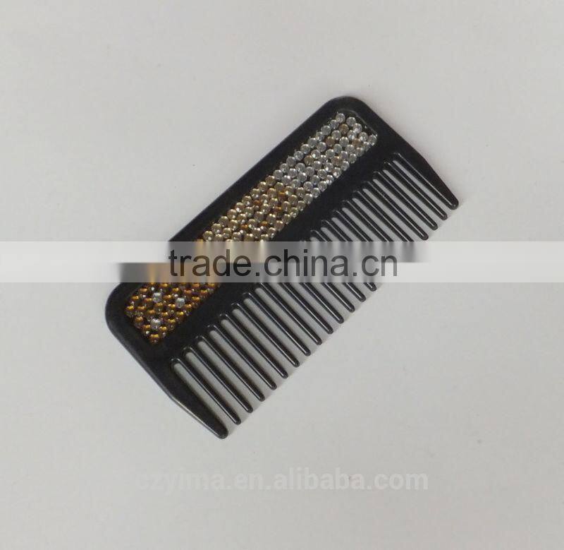 Hot! bling horse mane & tail comb with yellow gradient rhinestone