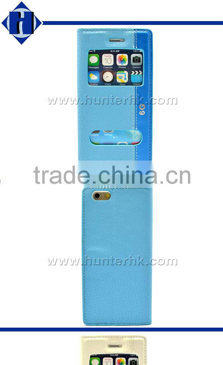 Dual Tone Color For Apple iPhone 6 Window Case