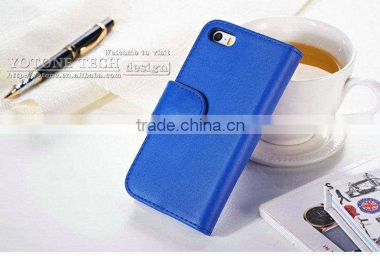 Good supplier good price good fashion horizontal flip mobile phone case for Iphone 5 5S with picture frame for Apple brand