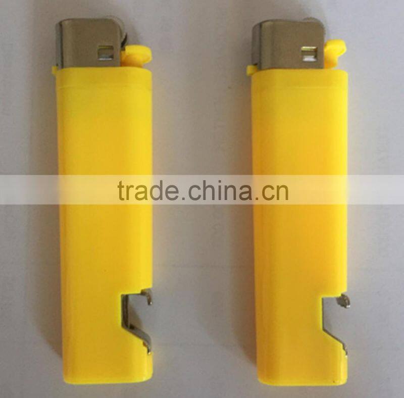 standard disposable plastic lighter with bittle opener ISO9994&CR