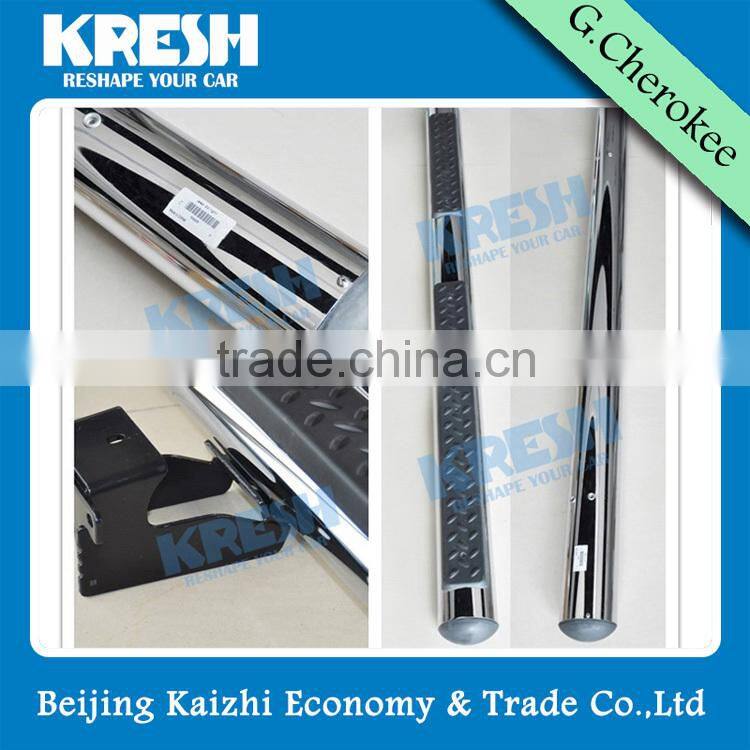 KRESH Brand Hot sell Aluminum 4x4 SUV tubular side step for Grand Cherokee, with black color and chrome color