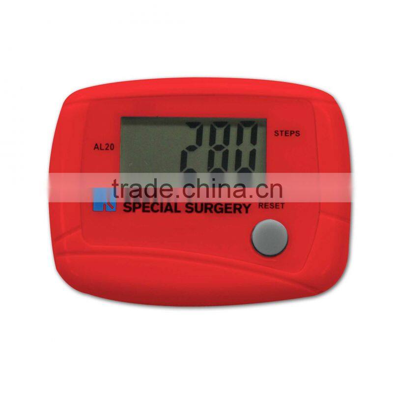 MB58D_RD Red Colorful Gift plastic ABS Case LCD display cheap pedometers for kids