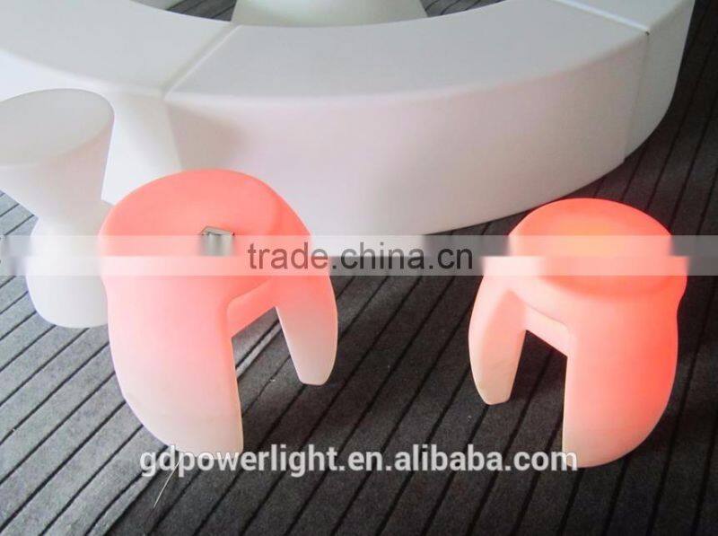 New PE plastic Stool with LED lights and remote control YXF-4340
