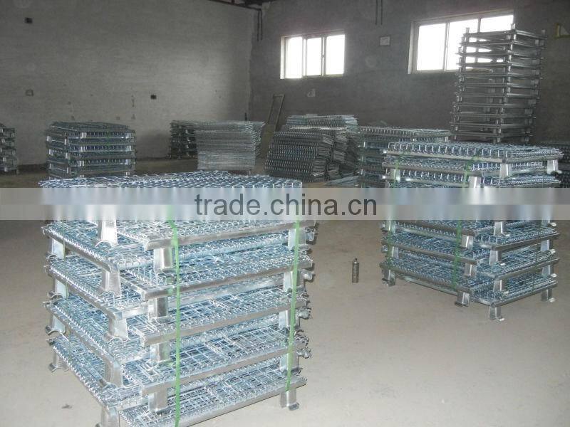 Alibaba supplier galvanized steel cage container