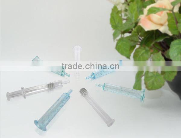 Mini small size 2ml syring for cosmetic packaging , for eye serum care