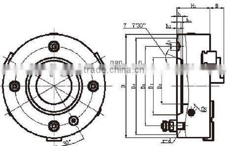 Short conical chuck series C