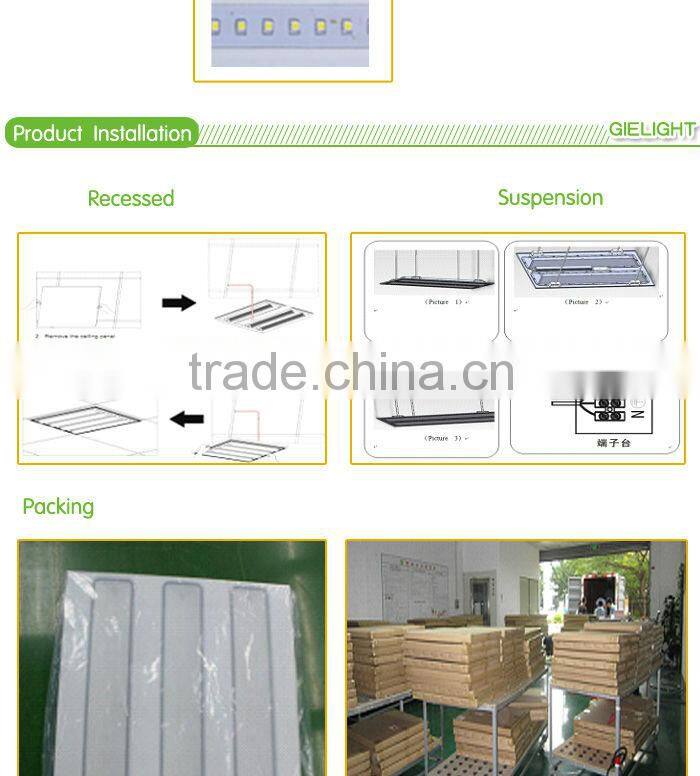 CE ROHS commercial recessed integrated 60x60 led grill fixture