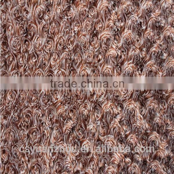 Fashion 100% polyester curly plush fabric