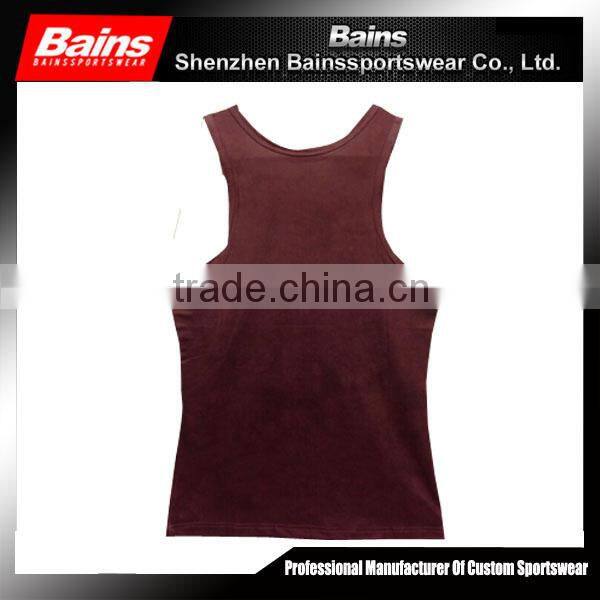 90% polyester 10% cotton dry fit wholesale running singlet in China