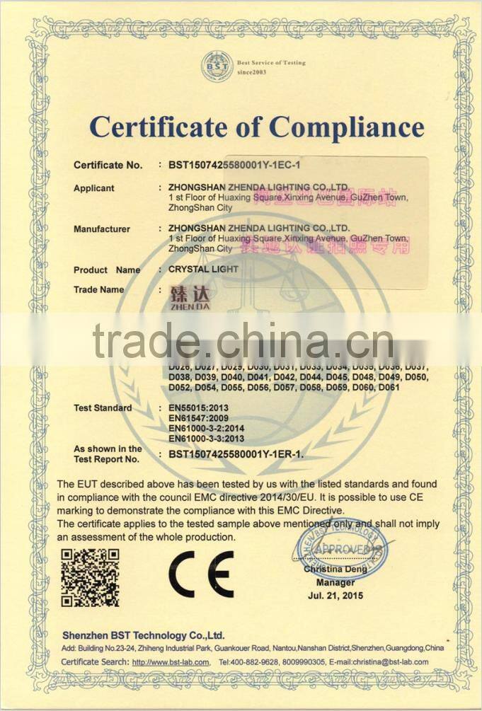 wholesales contemporary crystal lighting ceiling lights led for home