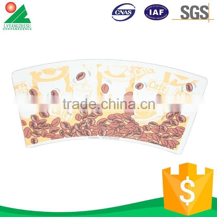 Customized printed best selling Biodegradable paper cup fan