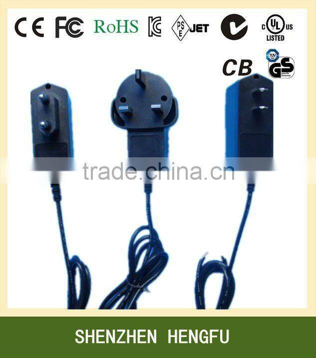 15V 0.3A 0.4A 0.5A 0.6A 0.7A 0.8A AC/DC Wallmount Switching Power Supply