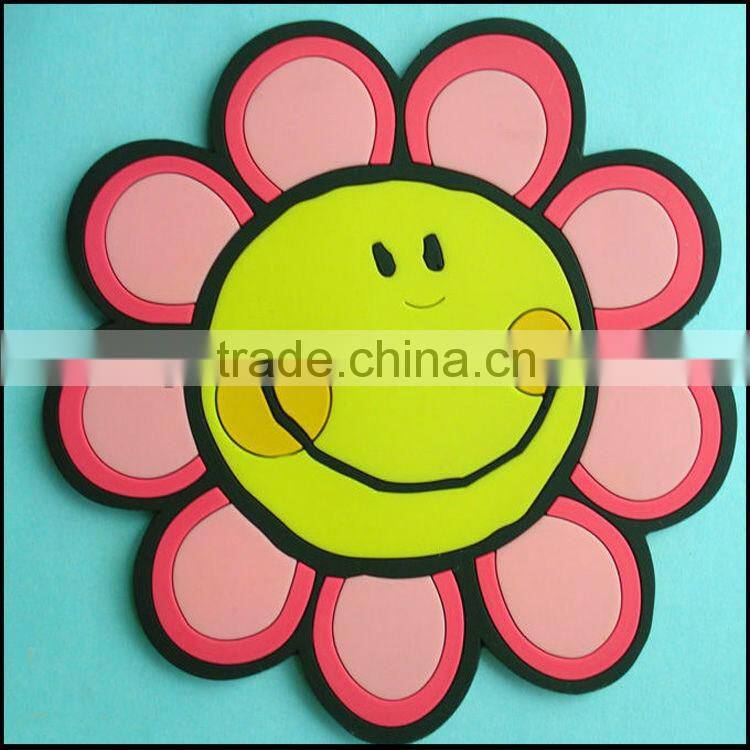 2016 popular high quality rubber 3d coaster wholesale