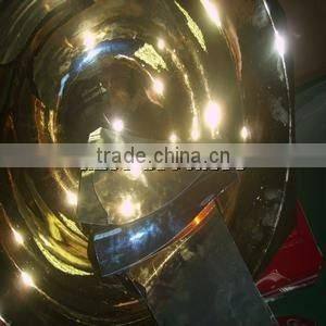 Factory made vacuum forming gold ABS plastic christmas ball