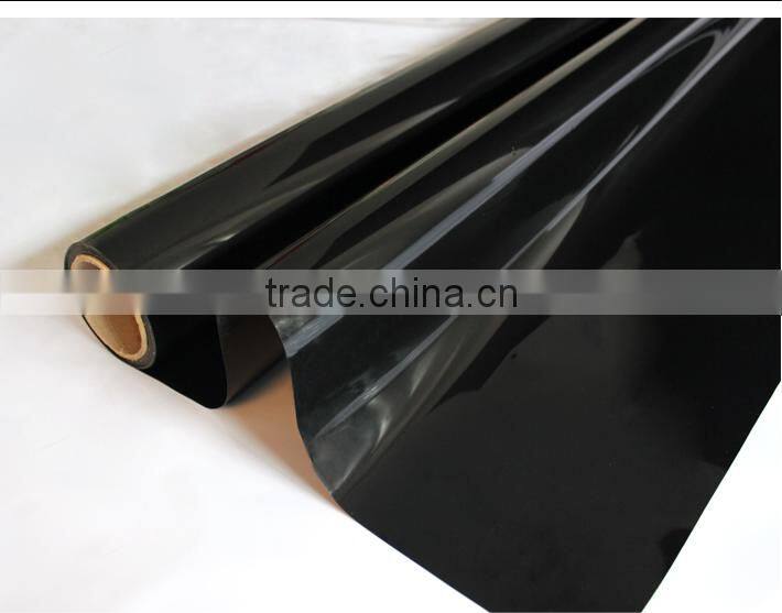 Black sun shading glass film for workshop,warehouse,bathroom,privacy black opaque window sticke shadow building film