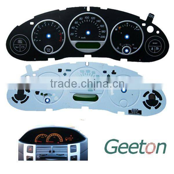 Custom 2D Chinese Screen Printing PC Flat Car Dashboard Manufacture