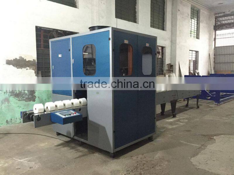 Automatic single channel maxi roll toilet paper log saw cutter machinery