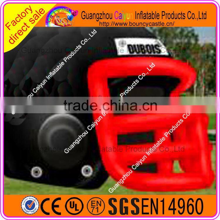 Customized inflatable football helmet tunnel for football events