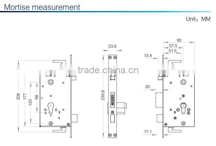 Card Digital Touch screen Keypad Lock