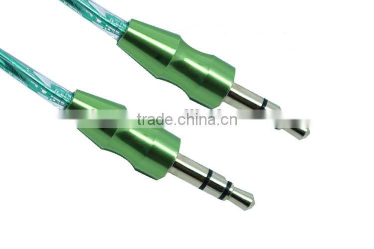 manufacture audio/DC3.5m to DC3.5mm transparent cable