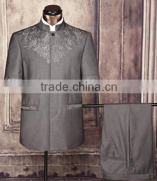 Mens short sleeve design safari suit for africa man