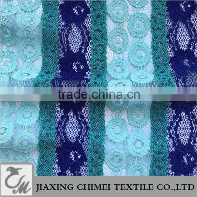 colorful lace fabric bule lace
